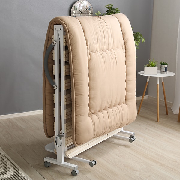 楽天市場】棚・コンセント・キャスター付き 折りたたみスノコベッド