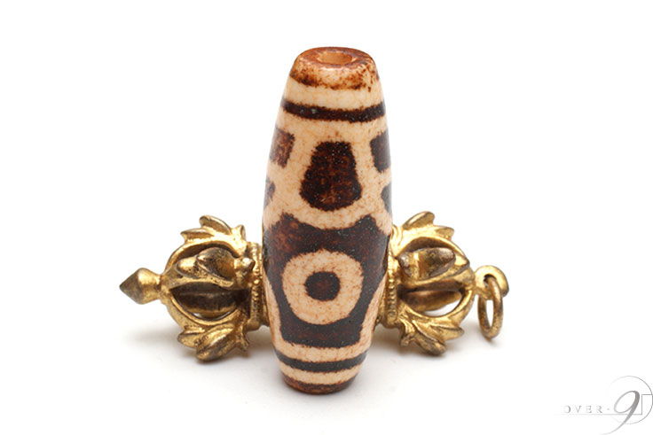 楽天市場】上肯龍紋天珠 蓮花二眼天珠 約36mm×13mm【メール便可