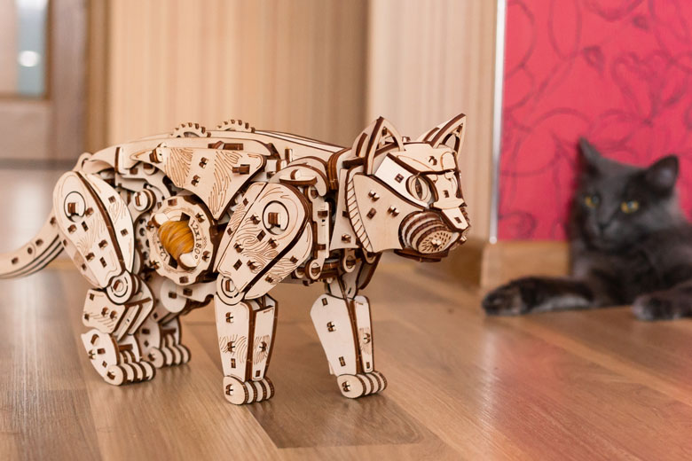 楽天市場】Kit Cat 猫 ゼンマイ 動く 模型 フィギュア キットキャット