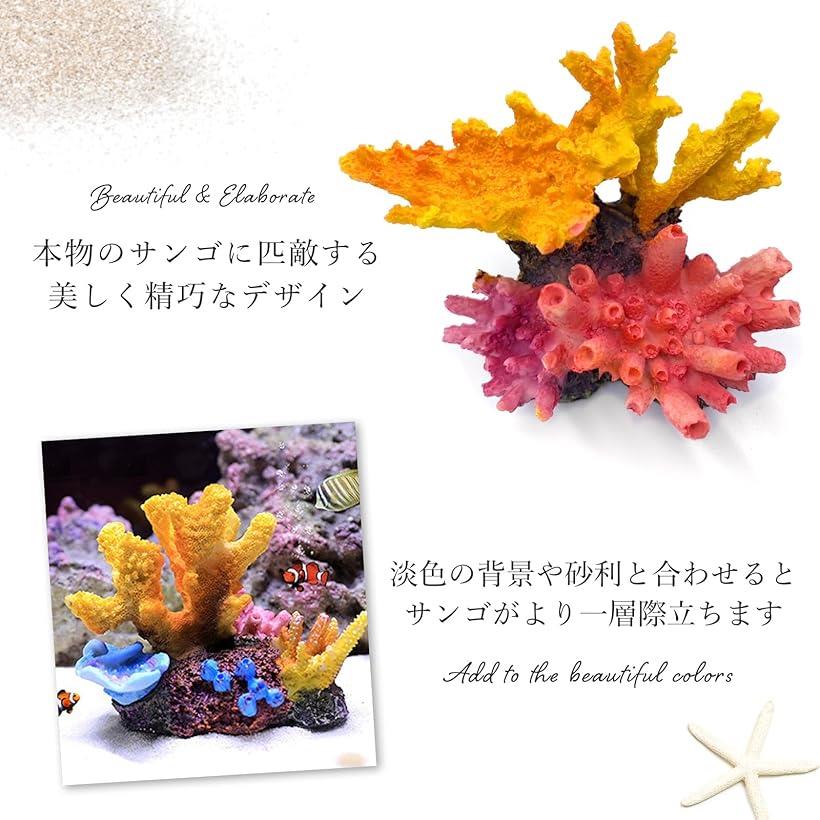 楽天市場】アクアリウム サンゴ 珊瑚 人工 水槽 礁 オブジェ 置物 飾り
