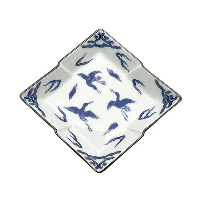 楽天市場】染付雲鶴外山水 松皮菱型向付 : TABLE ＆ STYLE