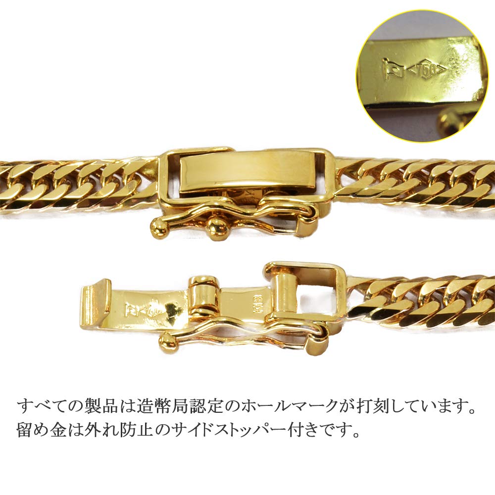 楽天市場】喜平 アンクレット K18 ゴールド 8面トリプル 24cm 10g