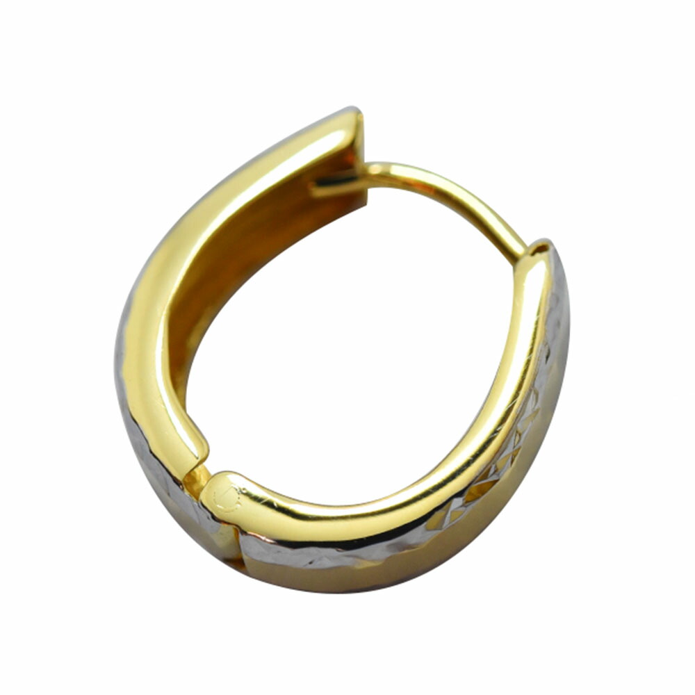 楽天市場】ピアス メンズ フープ K18 ホワイト 中折れ 片耳 片側 馬蹄