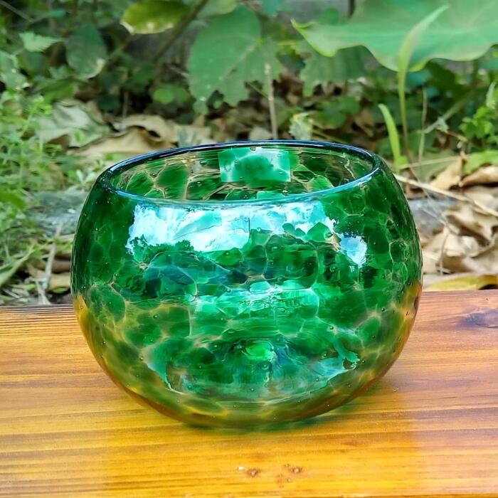 楽天市場】伊豆味ガラス工房うみのおと シークヮーサーグラス ガラス