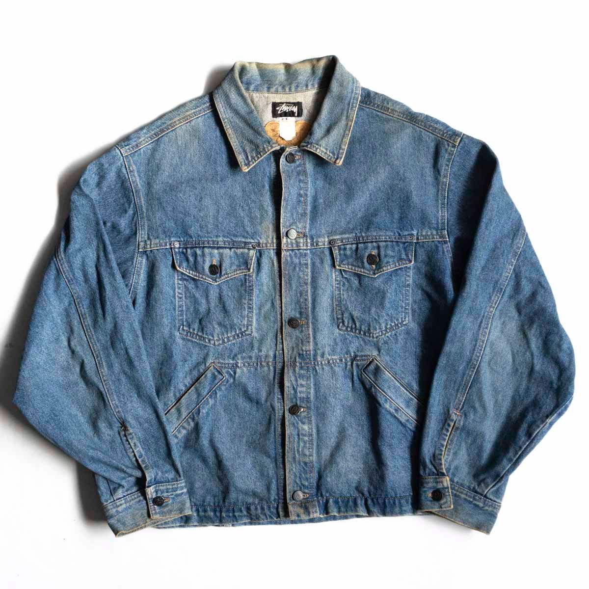 トップ STUSSY デニム チョアジャケット ヴィンテージ L 楽天市場