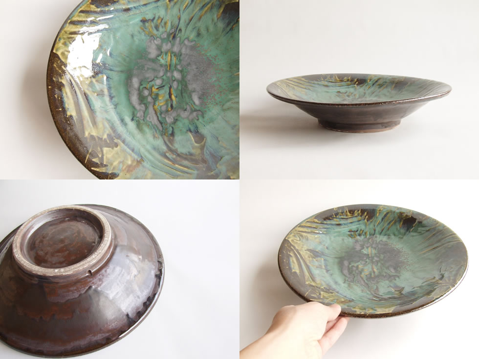 楽天市場】【送料無料】やちむん 民藝 読谷山焼 北窯 松田共司尺2寸皿