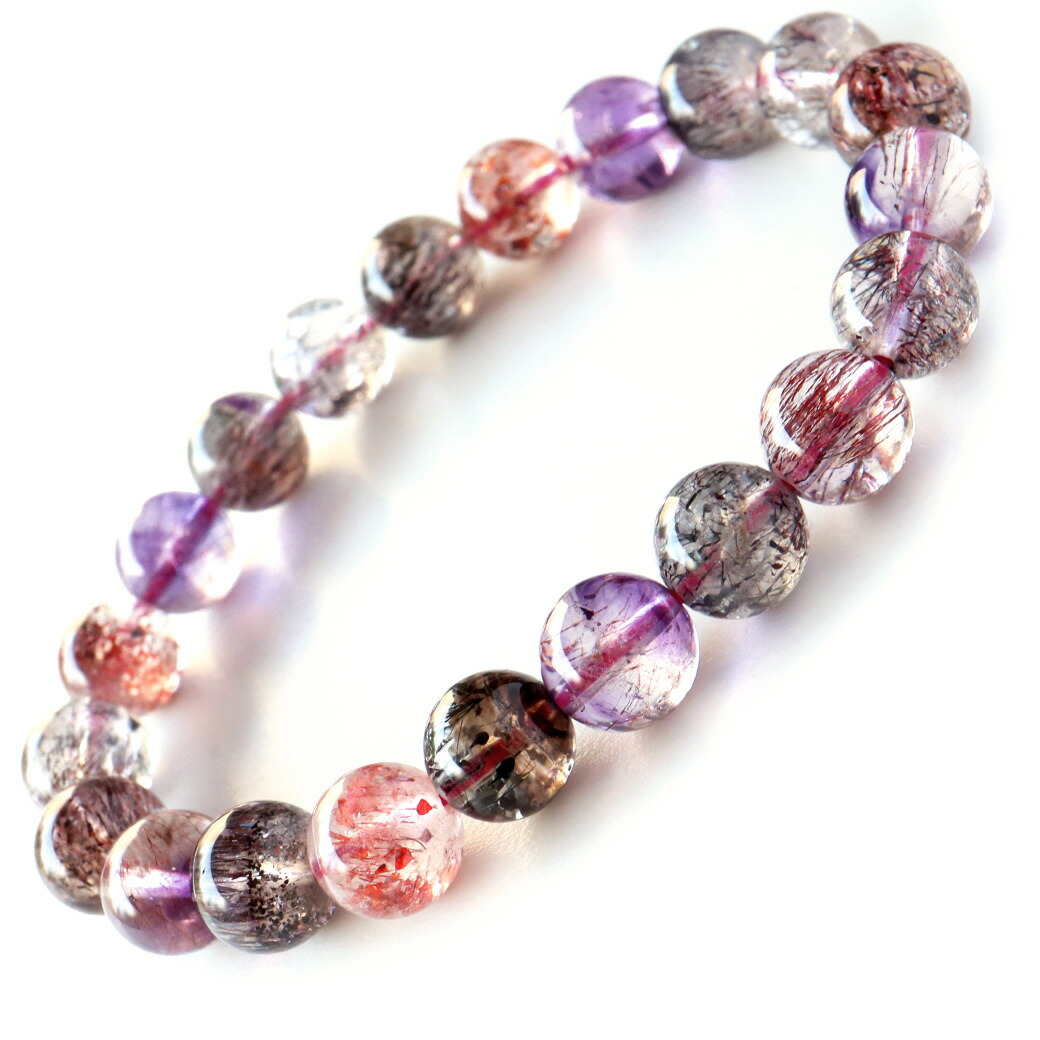 楽天市場】スーパーセブン ブレスレット 9mm AAA ブラジル産 マルチ