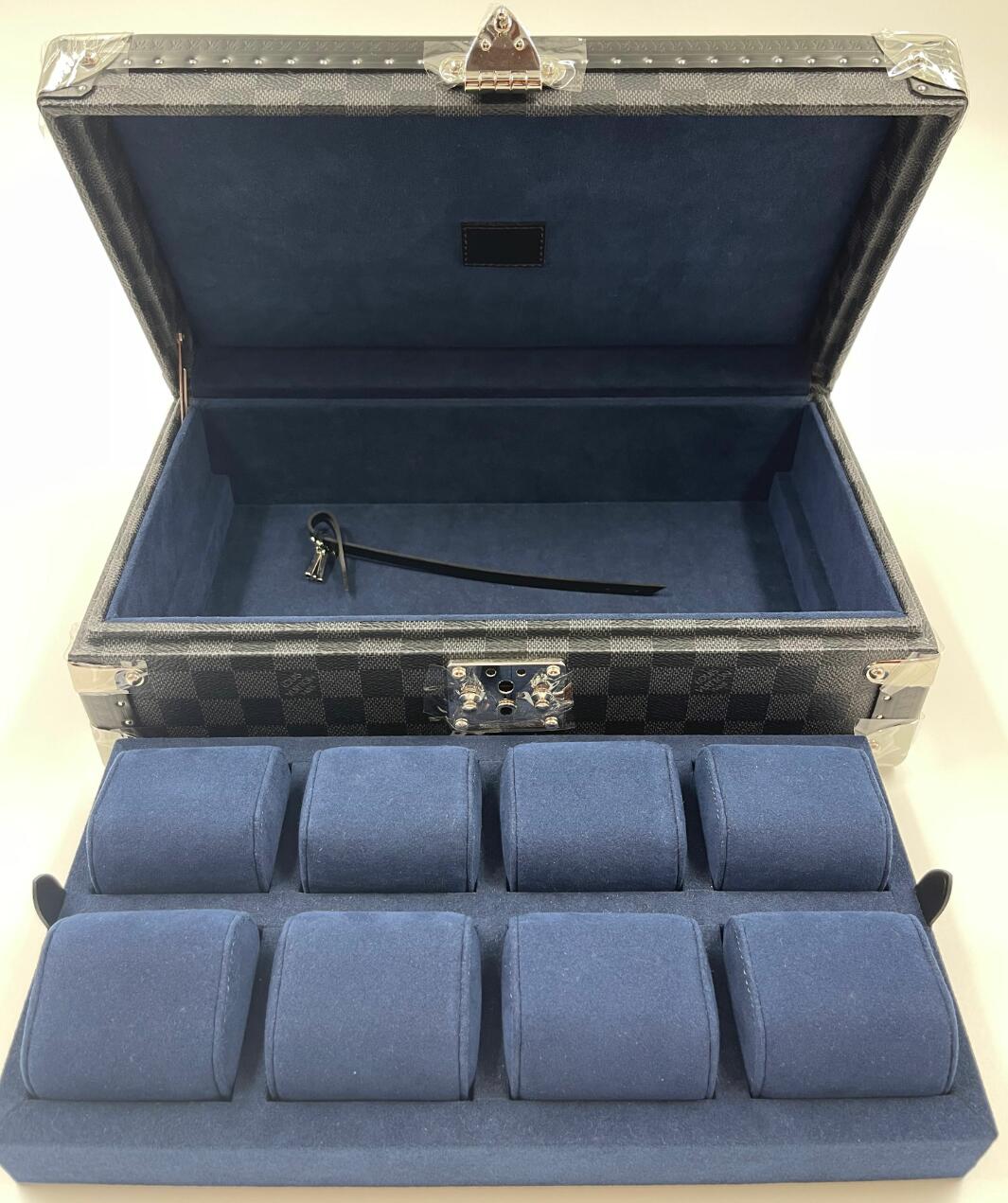 Louis Vuitton 時計収納ケース ネイビー ルイヴィトン時計ケース