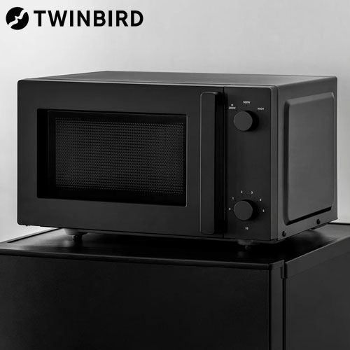 楽天市場】ツインバード 電子レンジ 18L ブラック DR-E268B 単機能