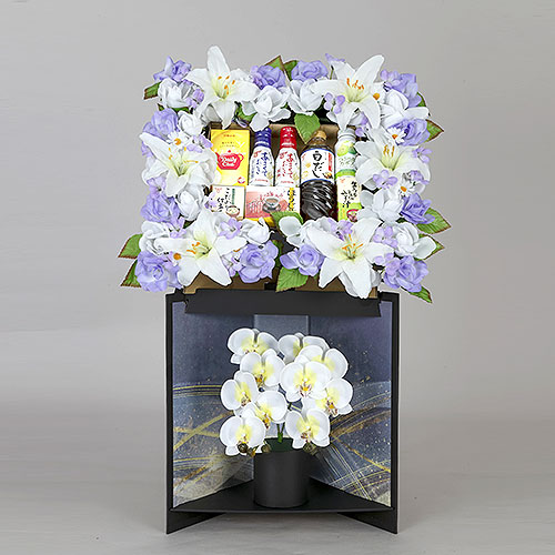 希少】オールドニッポン 一陳盛り上げ 風景紋 バスケット 花籠 花瓶