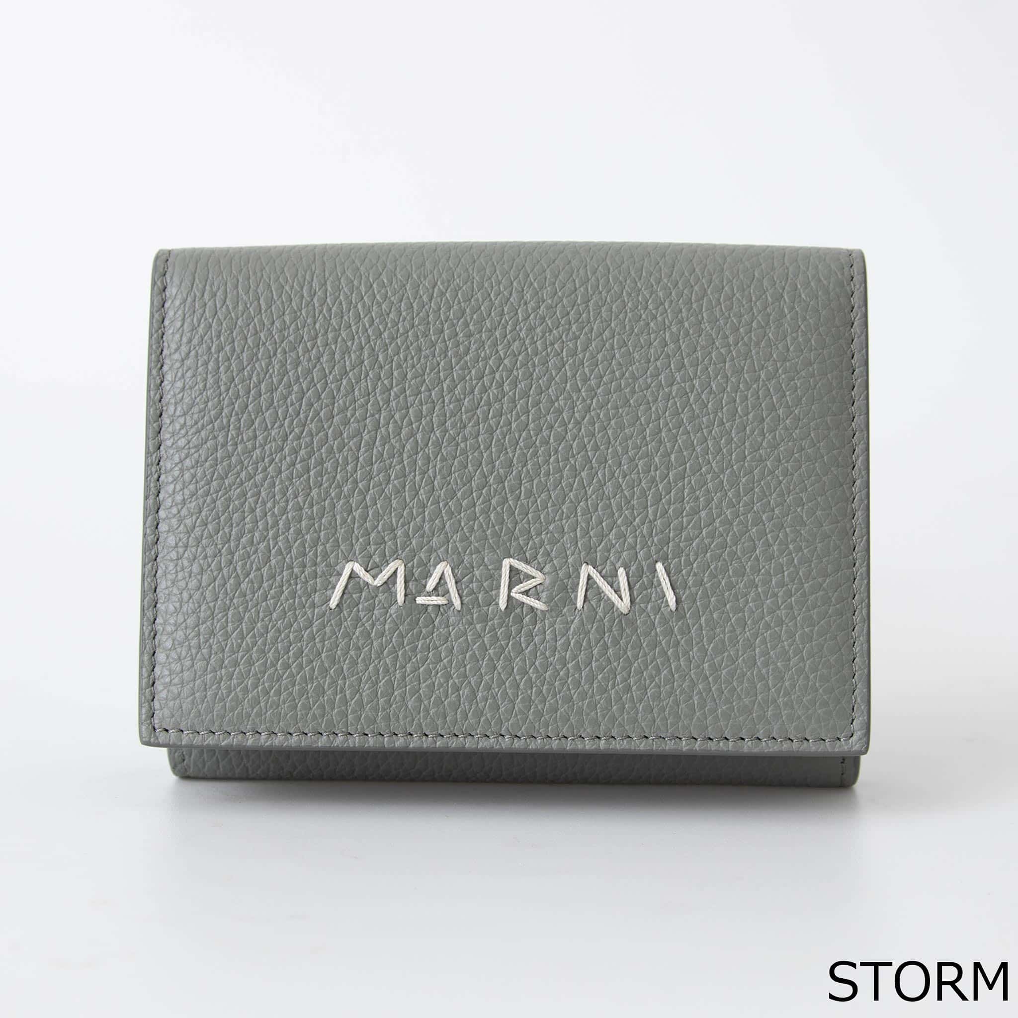 楽天市場】マルニ MARNI 財布 三つ折り財布 MENDING EMBROIDERY