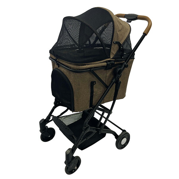 楽天市場】2wayペットカート ブラウン Wanyanya 【犬用 ペットキャリー