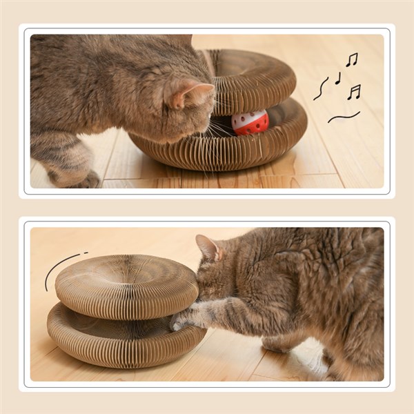 楽天市場】【2/10 最大100％ポイントバック】ドーナツ型爪とぎ ネコ 猫