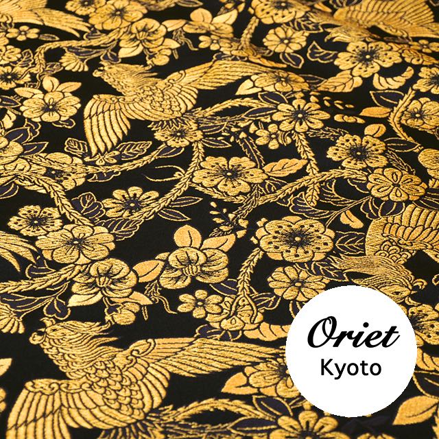 和楽器 鼓 黒地金色花柄 太鼓・鼓(つづみ)など打ちもの