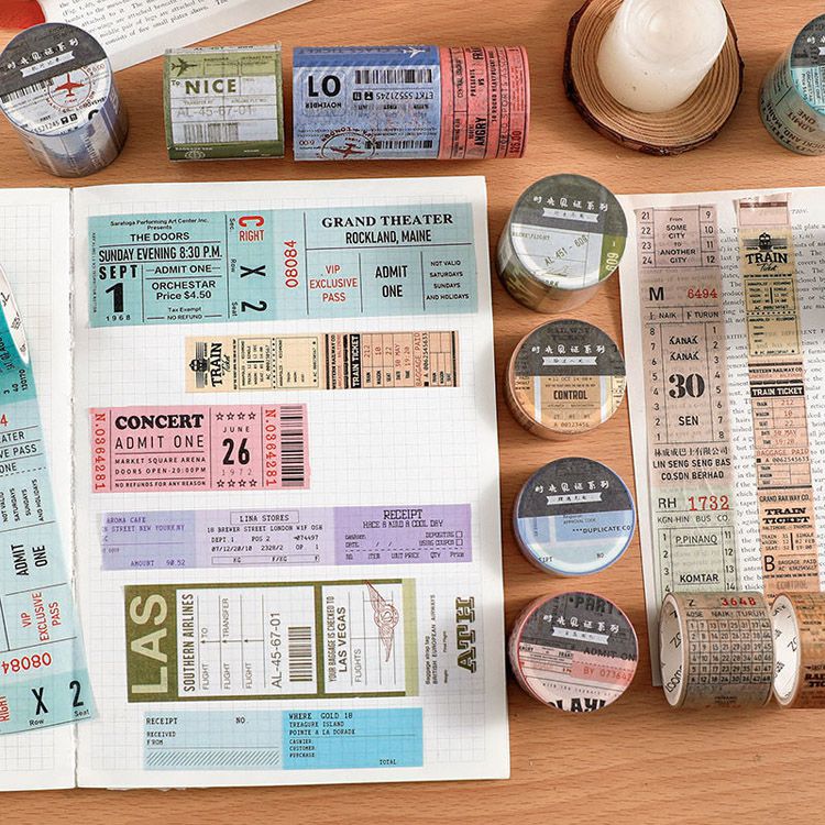 楽天市場】即日出荷 マスキングテープ マステ コラージュ素材 手帳デコ