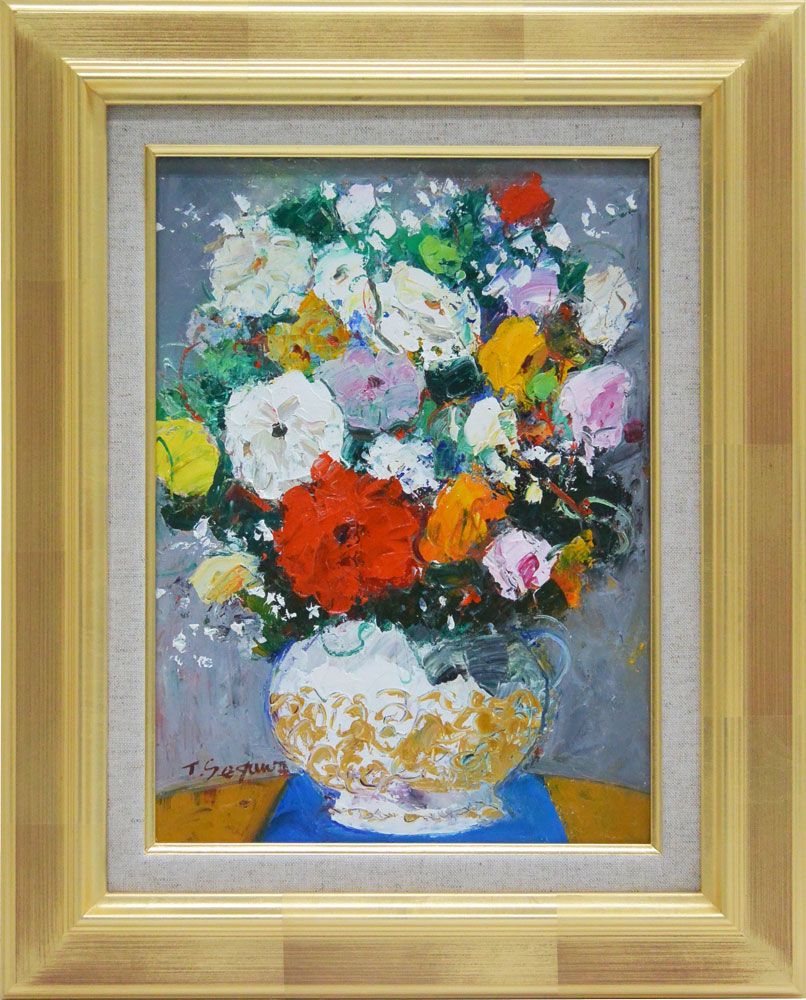 油絵 花 S.Kurita 油絵 花 S.Kurita 絵画・油絵】菫 ( すみれ