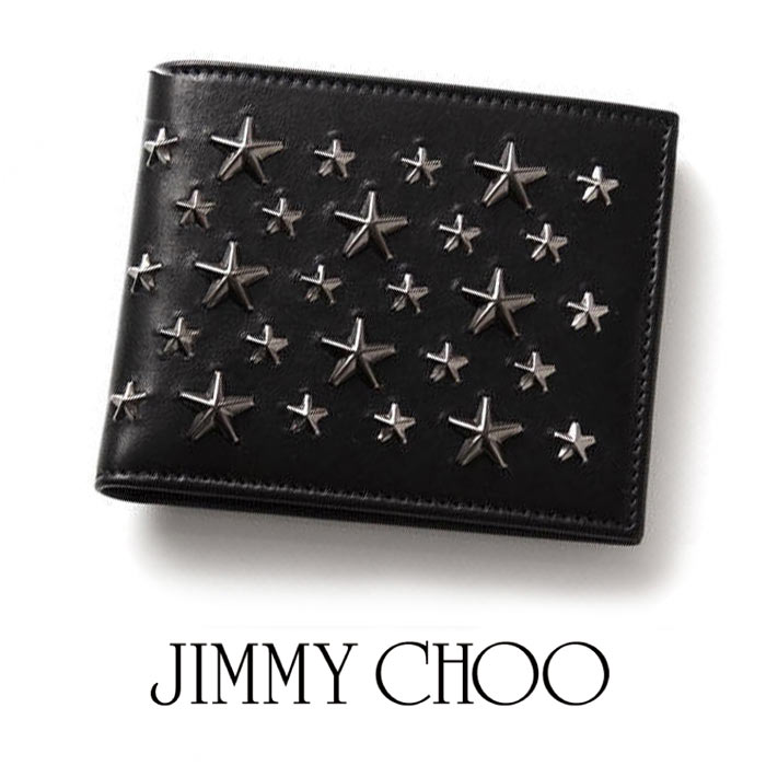 ジミーチュウ 二つ折り財布 極美品JIMMY CHOO ジミーチュウ レザー二