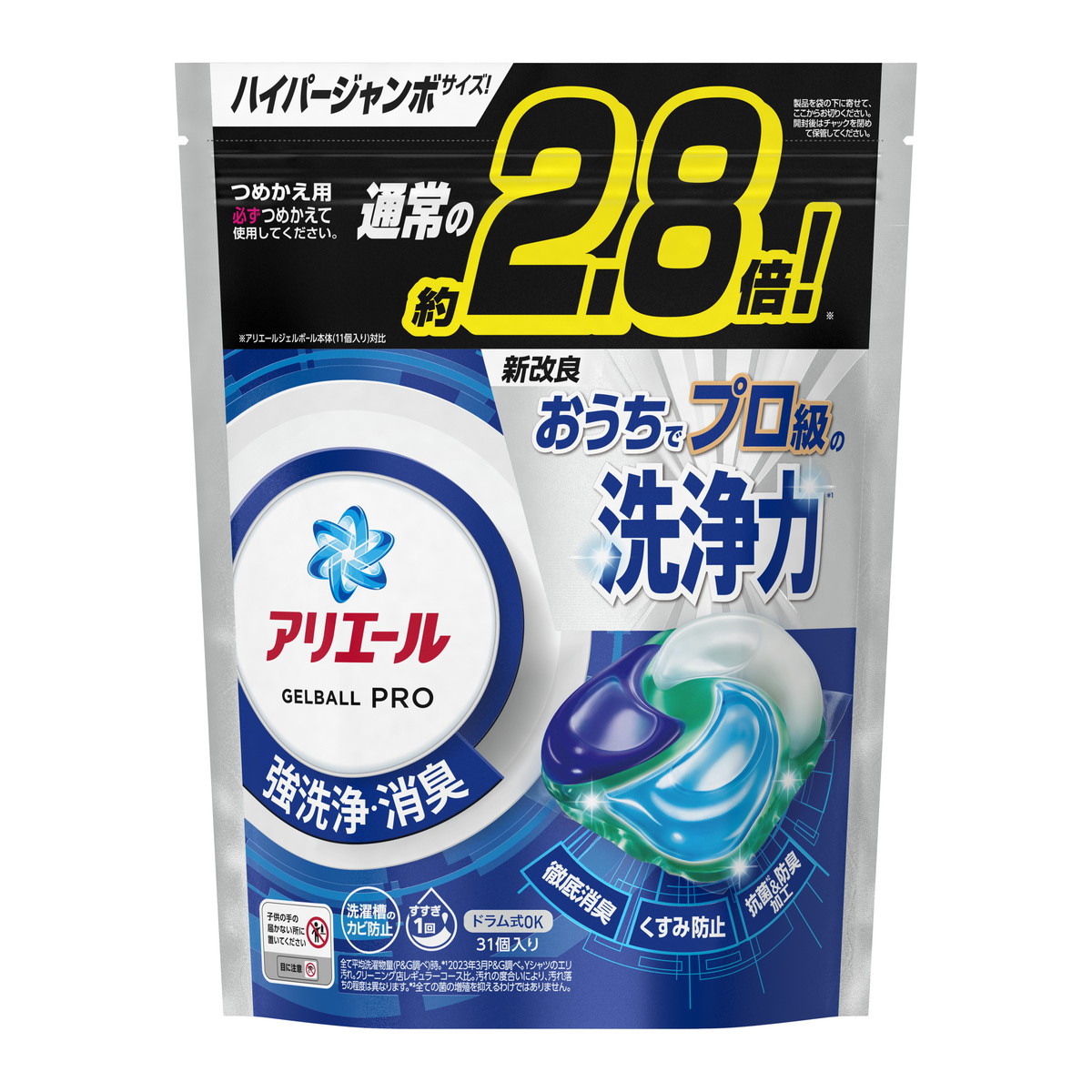 楽天市場】P&G アリエール ジェルボール プロ つめかえ ハイパー