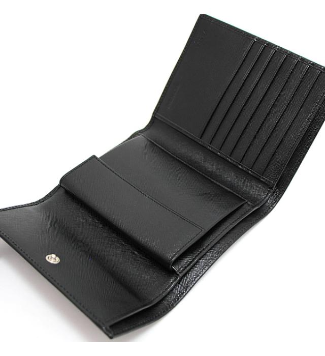 楽天市場】極美品 プラダ PRADA 三角ロゴ 三つ折り財布 サフィアーノ