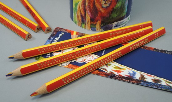 楽天市場】STAEDTLERステッドラー ノリスクラブジャンボ3色鉛筆 : あっ