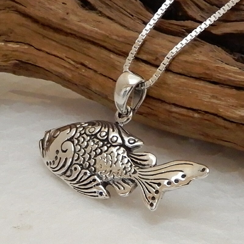 楽天市場】ネックレス メンズ シルバー925 お魚ネックレス フィッシュ