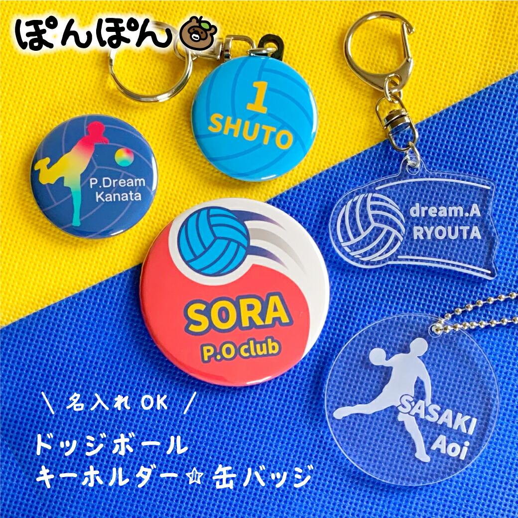楽天市場】ドッジボール スポーツ 名前 アクリル キーホルダー 名入れ