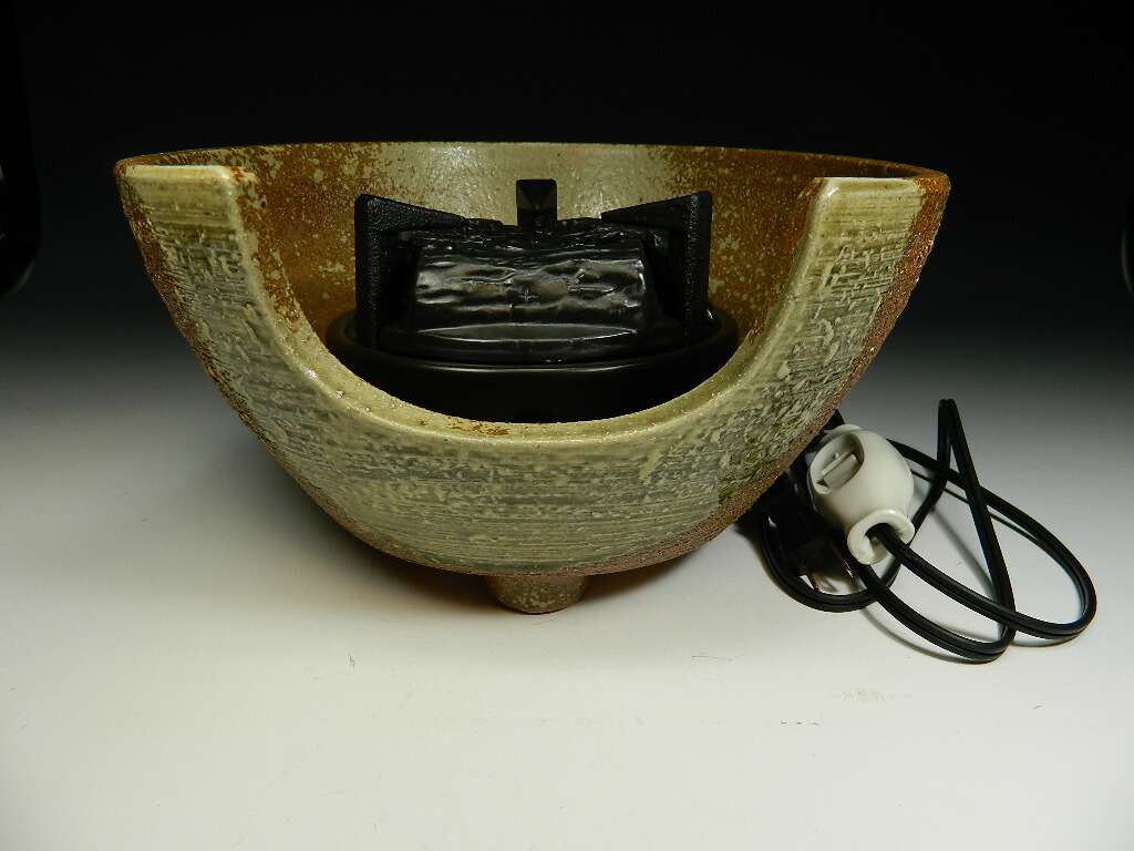 楽天市場】茶道具 瓶掛（紅鉢）3点セット 信楽焼瓶掛・炭型ヒーター