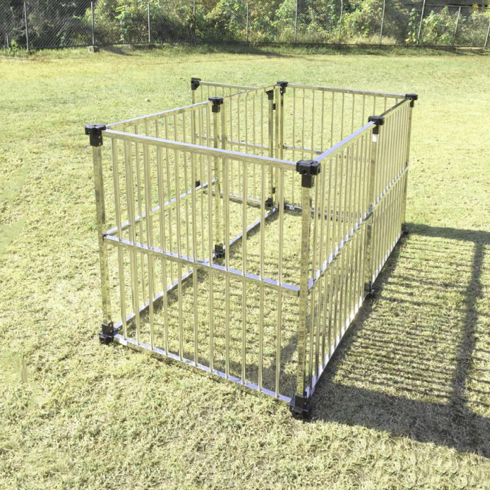 楽天市場】犬小屋 屋外 大型犬 中型犬 ステンレス製 【0.5坪タイプ屋外