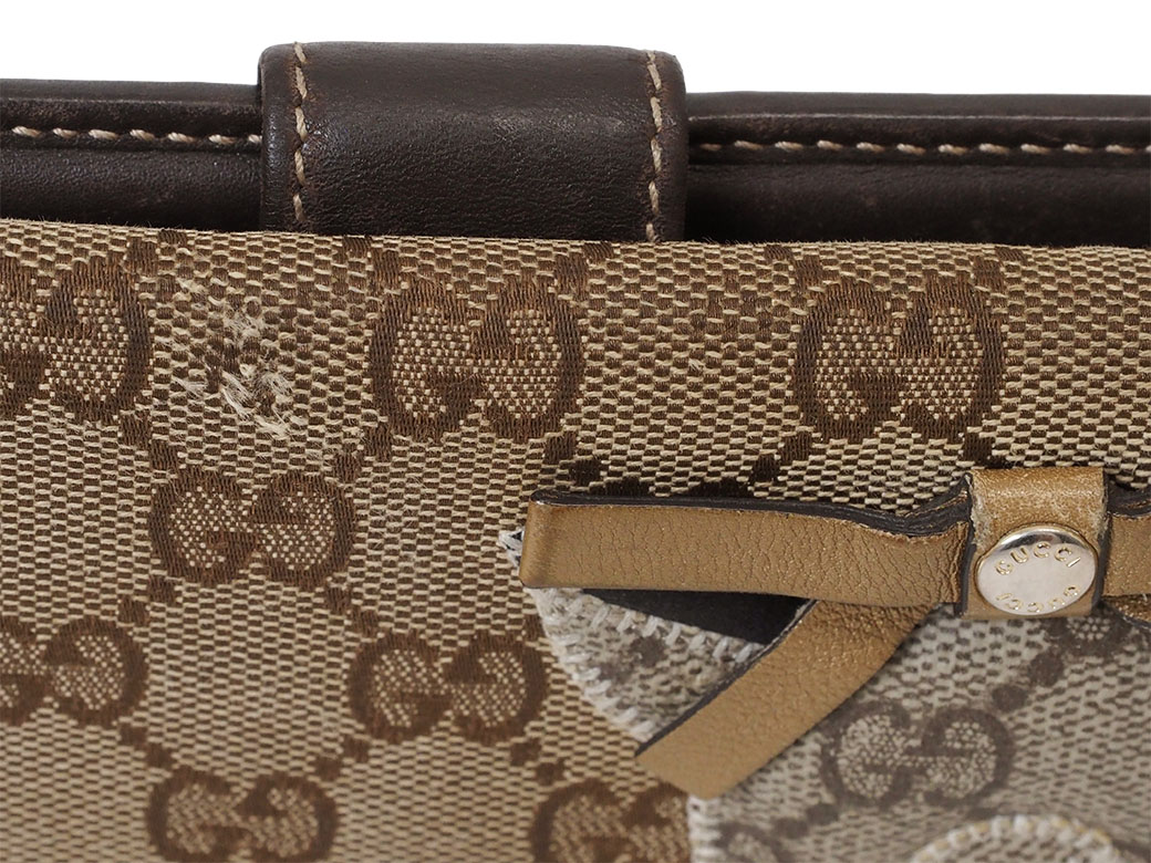 楽天市場】グッチ GUCCI 財布 二つ折り 長財布 グッチ ブラウン GG
