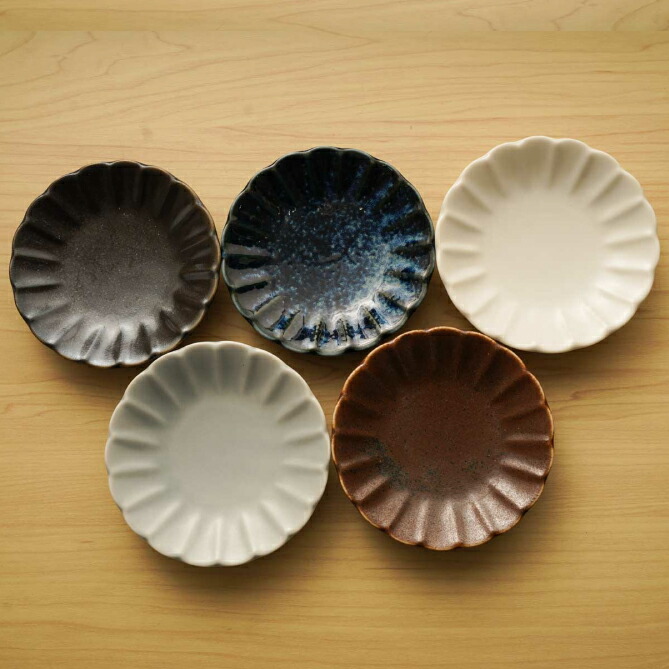 楽天市場】豆皿 5枚セット 色釉5色 10cm小皿 和食器セット メール便