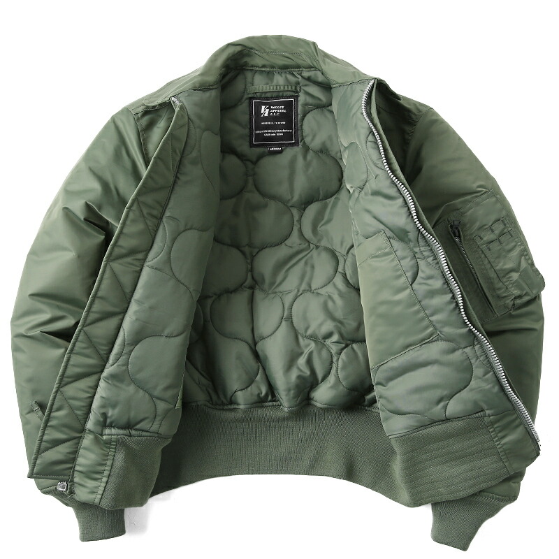 中田商店VALLEYAPPARELバレイアパレルフライトジャケット カーキ