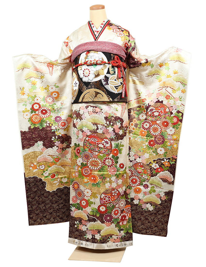 楽天市場】振袖 単品 吉田蓑助の世界 人間国宝 十日町有名染匠 吉澤