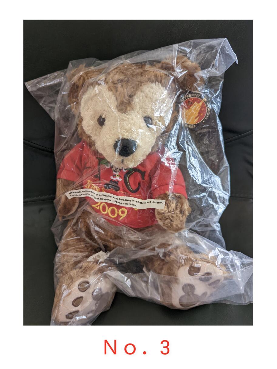 希少☆海外2003バレンタイン限定☆赤ダッフィーディズニーベア 希少