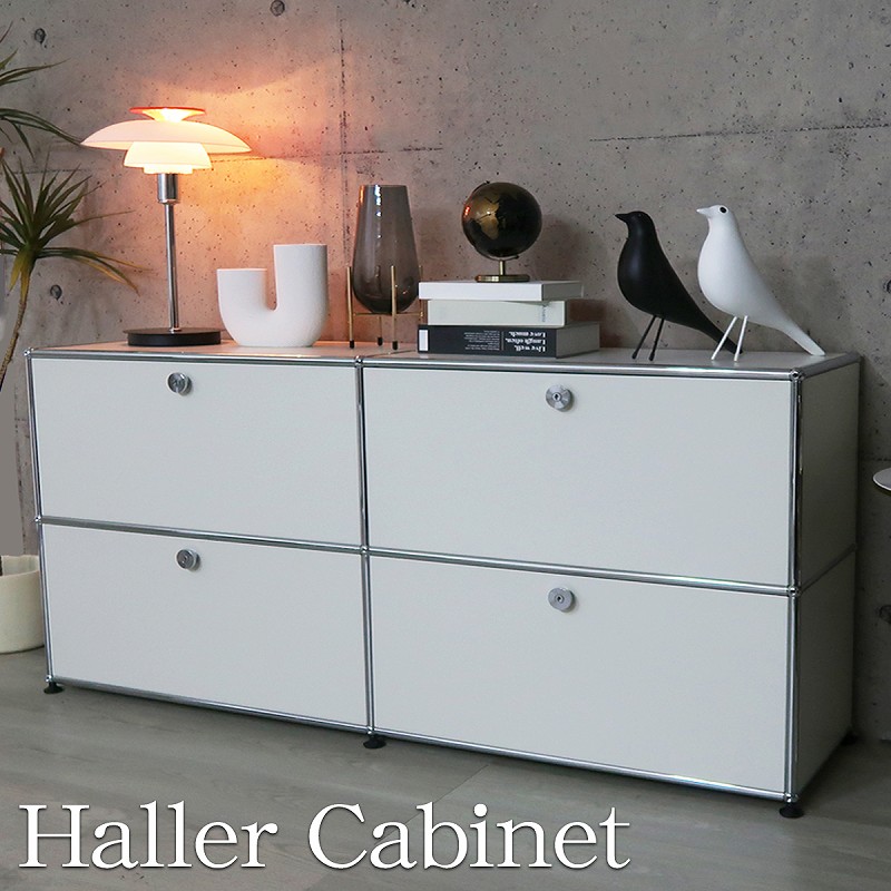 ☆カルピス ☆USMハラー 1列3段 鍵付キャビDD/DD 色：白 ☆カルピス