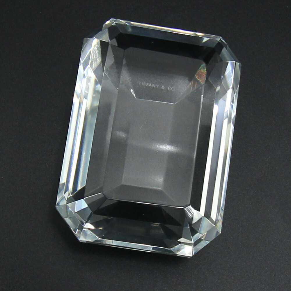 楽天市場】ティファニー ペーパーウェイト エメラルドカット モチーフ