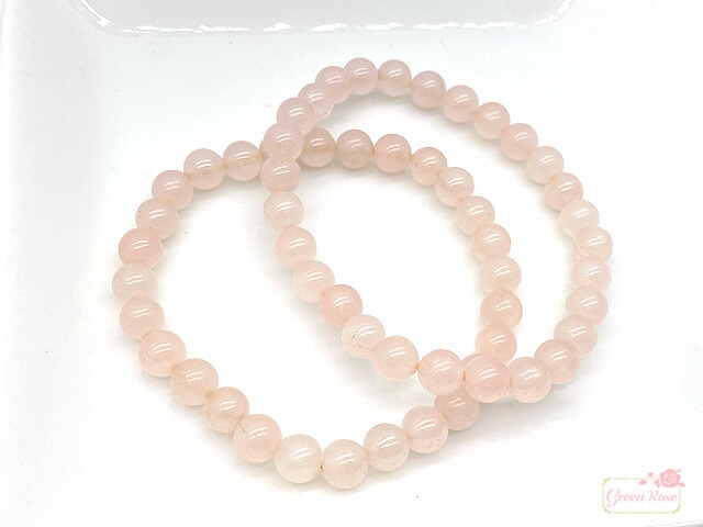 楽天市場】ローズクォーツ ブレスレット 6mm 天然石 パワーストーン