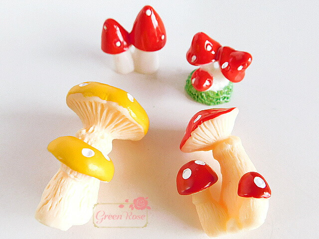 楽天市場】カラフルキノコ 全4タイプ 2個 YM1-1740 GreenRoseYumi