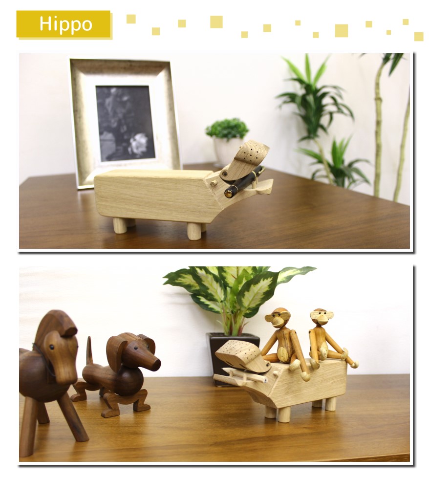 楽天市場】カイ・ボイスン デンマーク [ カバ ] 木製 オブジェ ヒッポ