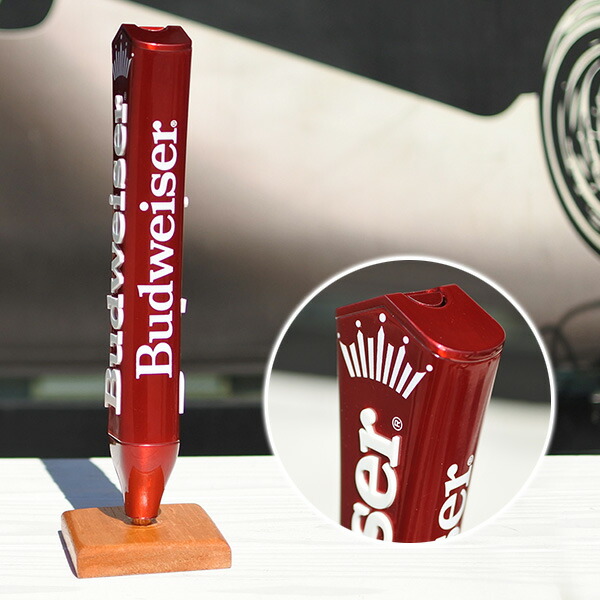 新品 ビアサーバーノブ Budweiser 全長：約32.5cm シフトノブ