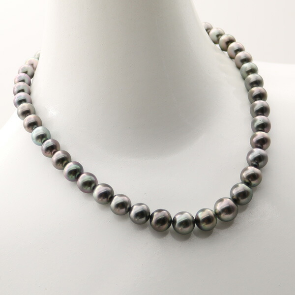 楽天市場】真珠 パール ネックレス 黒蝶真珠 パールネックレス 8mm