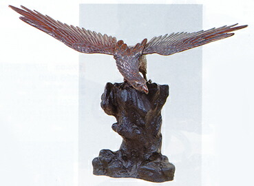 高岡銅器鷹置き物