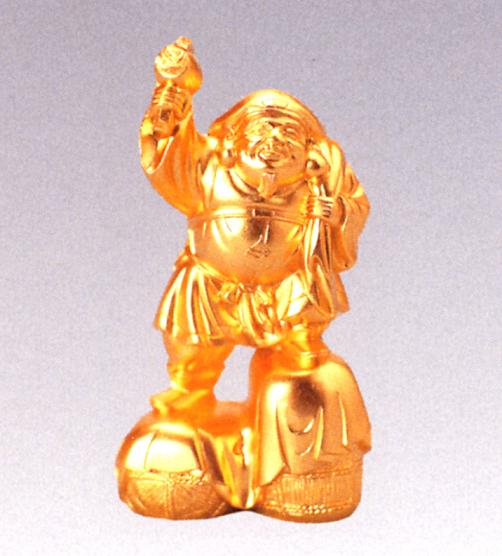 楽天市場】仏像 七福神□ 大黒天 純金メッキ 9.5□合金製 【高岡銅器