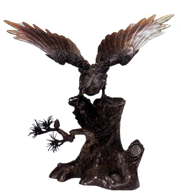 高岡銅器鷹置き物