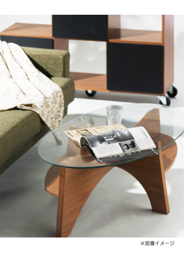 楽天市場】センターテーブル ガラス おしゃれ 北欧 オーバルテーブル