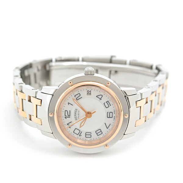 楽天市場】エルメス 腕時計 レディース クリッパー ナクレ クラシック