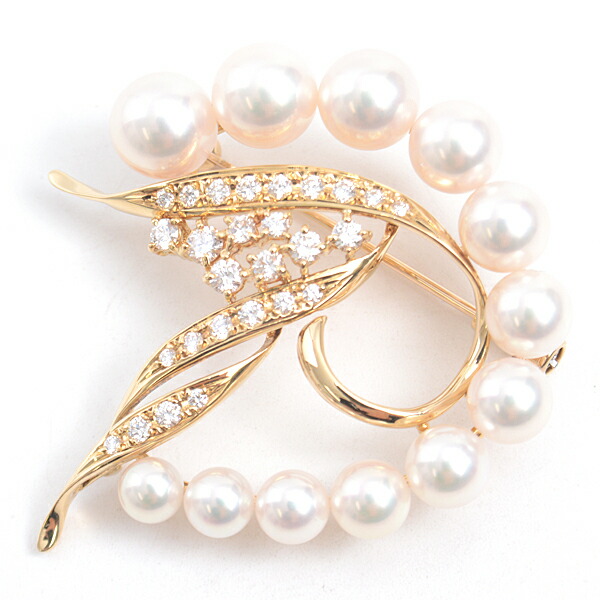 楽天市場】ミキモト ブローチ レディース パール×ダイヤモンド