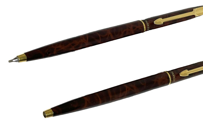 楽天市場】パーカー マーブル柄 シャープペン ボールペン 2本セット