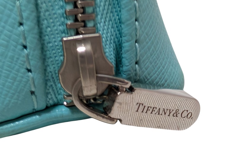 Tiffany & Co. 水色レザー筆箱 ティファニー ペンケース レザー