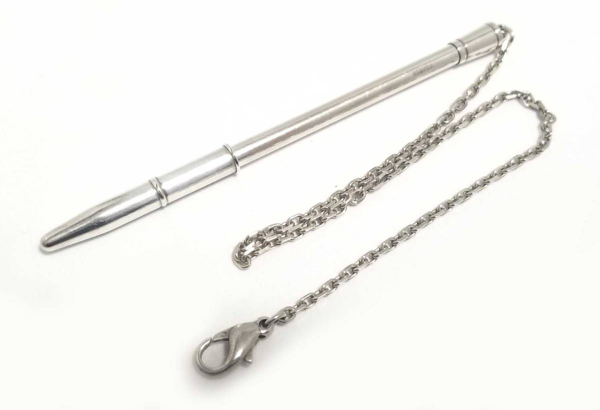 楽天市場】エルメス ボールペン チェーン付 シルバー製 SV925 手帳用