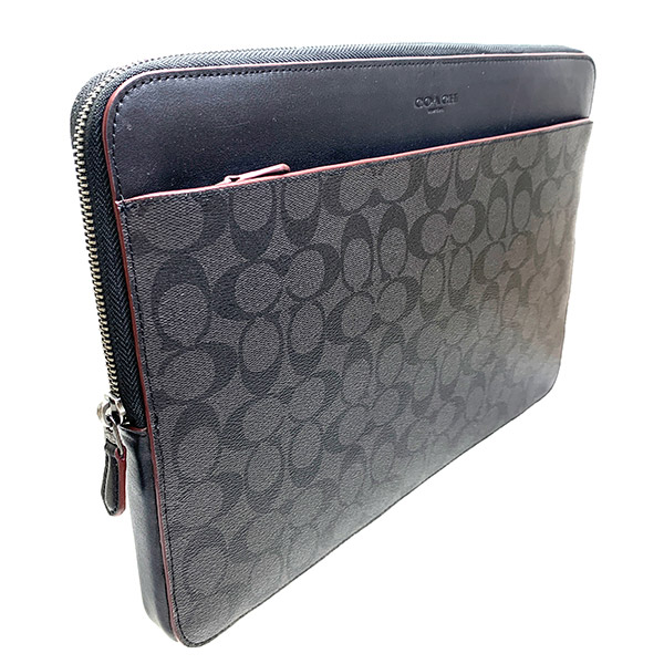 希少モデル】COACH 黒 ナイロン ノートPCケース 希少モデル】COACH 黒
